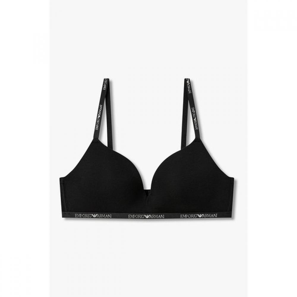 Emporio Armani Women Metallic Logo Padded Triangle Bra 0826181509 S(70~75)