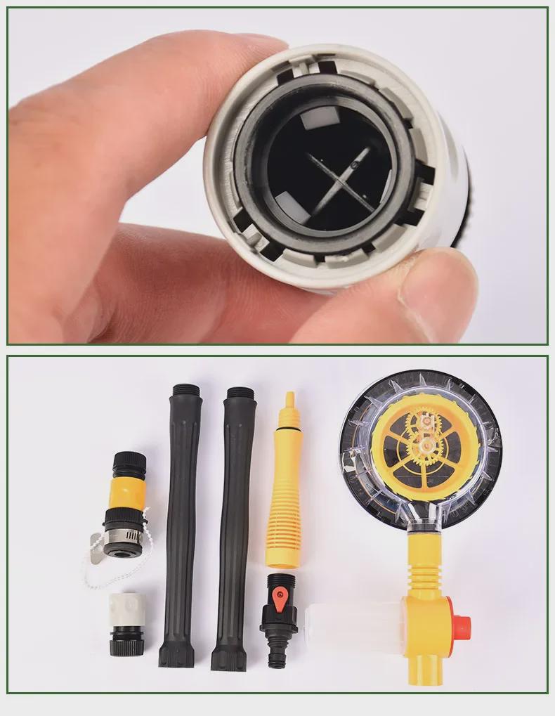 Přenosný teleskopický chenilový mop na mytí auta se samootáčejícím kartáčem