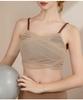 Women's Sleeveless Mesh Yoga Top with Built-in Sports Bra and Chest Pads