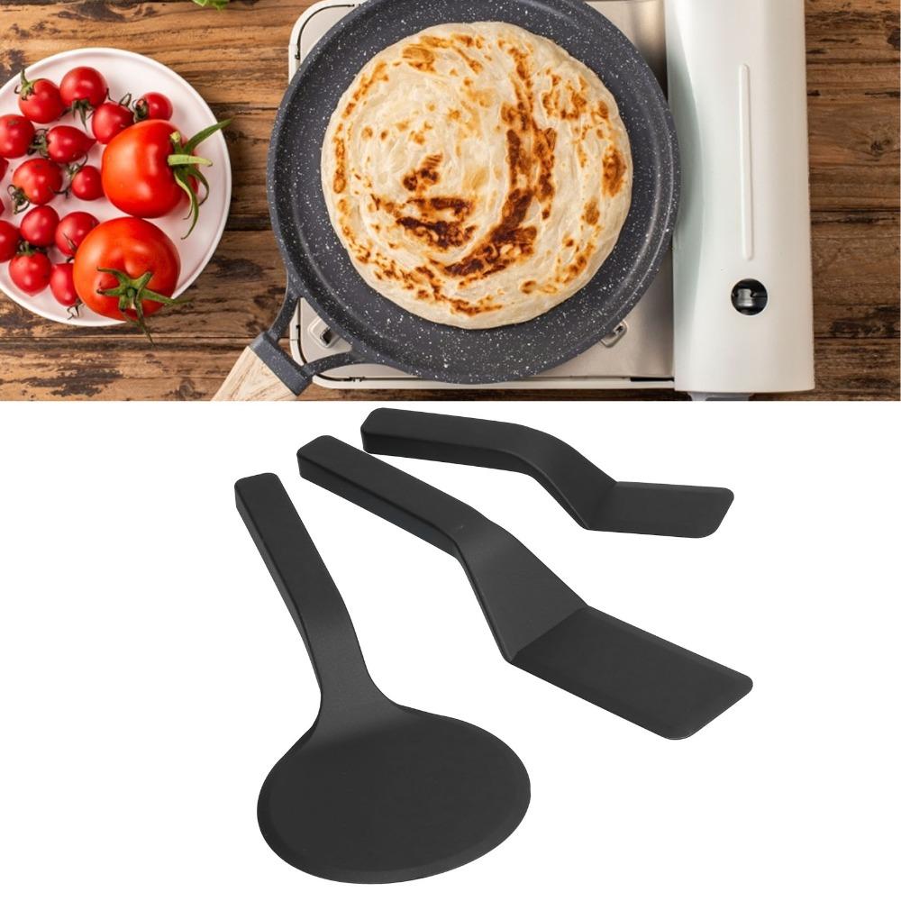 3 Piece Set Easy To Use Nylon Scraper Heat Resistant Spatula Scraper Spatula Set  Frying Eggs