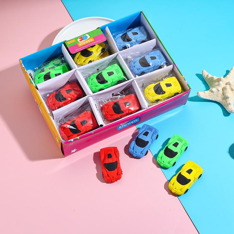 Detachable Small Car-Shaped Eraser for Primary School Students