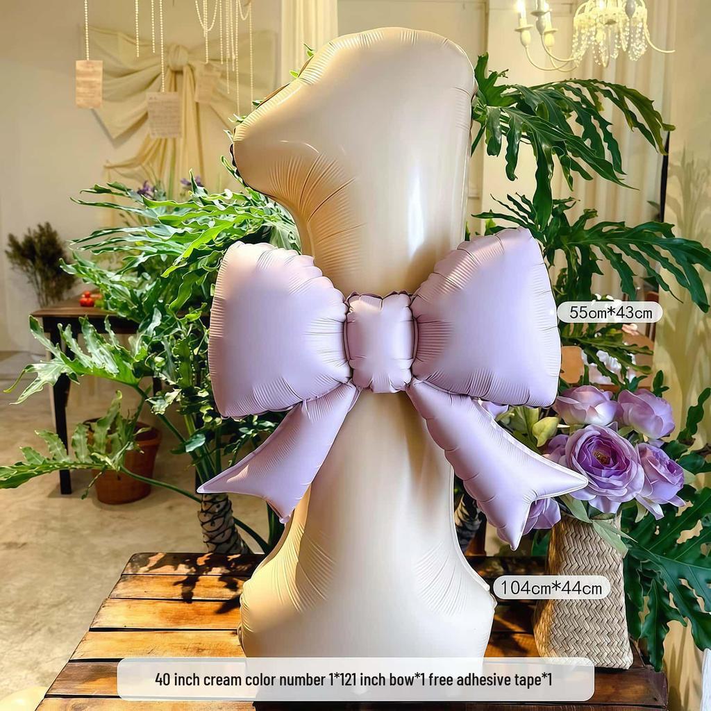 40-tums Matt Båge Födelsedagssiffra Ballong för Utomhuspicknick och Babyfestdekorationer