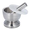 Thicken Metal Pestle Pedestal Bowl Garlic Press Pepper Spice Garlic Grinder Pot