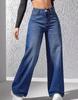 2025 Autumn/Winter Women’s High-Waisted Straight Denim Pants