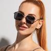 Square Sunglasses Rectangle Fashion Popular Men Women Shades Metal Sun Glasses For Female Male Traveling Eyeglasses UV400