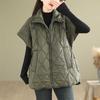 Women's Cotton Vest Autumn Winter Fashion Simplicity Comfortable Down Cotton Waistcoat Temperament Versatile Ladies Jacket