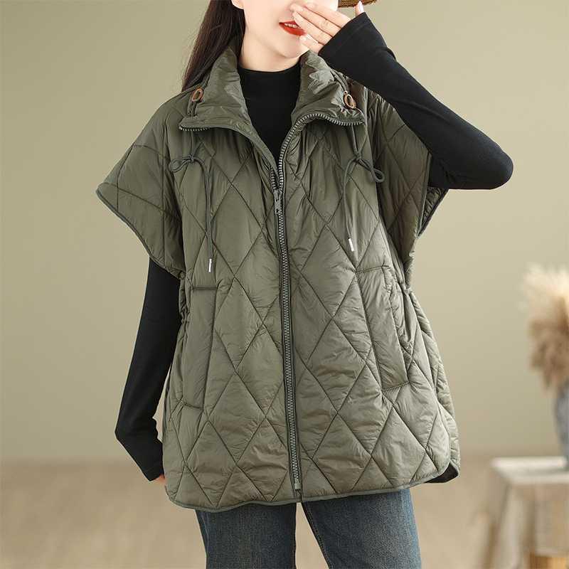Women's Cotton Vest Autumn Winter Fashion Simplicity Comfortable Down Cotton Waistcoat Temperament Versatile Ladies Jacket