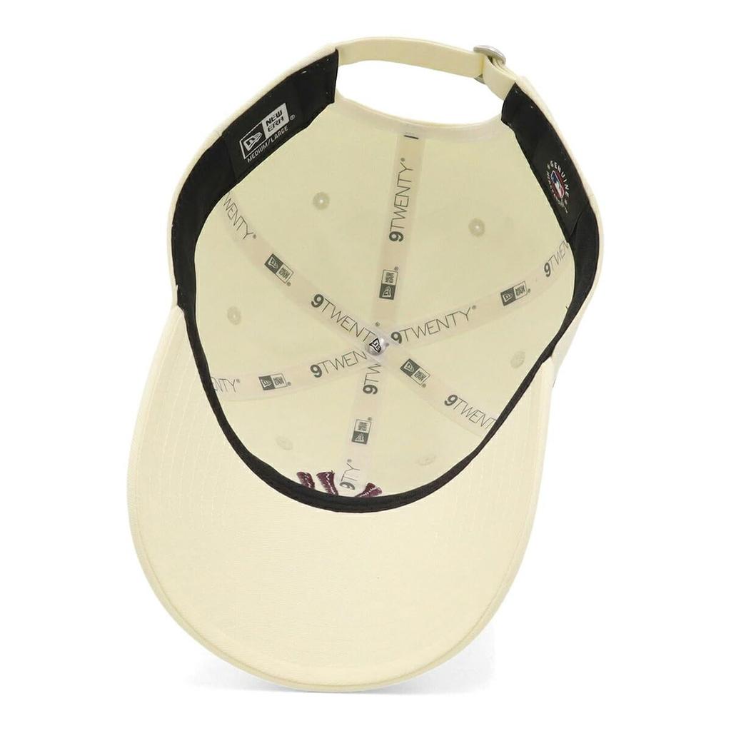 ONSPOTZ NY Chrome 9Twenty Long MLB New York Yankees [New Era] Low-profile cap, exclusive, White, L/XL, Visor, Non-Washed,
