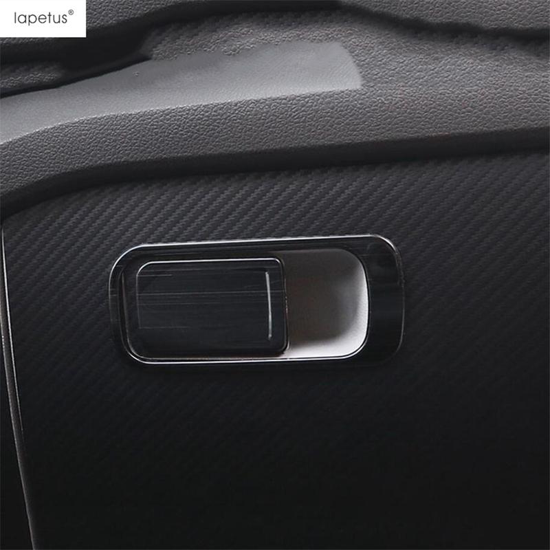 The Co-pilot Storage Glove Box Switch Button Cover Trim Accessories For VW Volkswagen Tiguan MK2 / T-Roc / T-Cross 2017 - 2025