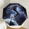 1pc Space Dancer Michael Jackson Automatic Folding Umbrella, Portable Collapsible Design, Casual Outdoor Accessory L1202021