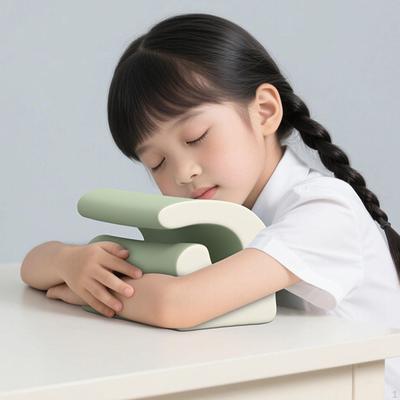 Neck Comfortable Removable Cover Headrest Desk Pillow for Napping Sleeping Travel Library Office