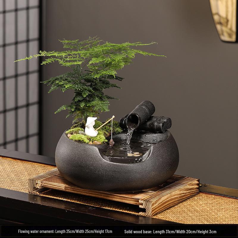 Feng Shui Flowing Water Ball Fountain for Living Room or Desktop Decor