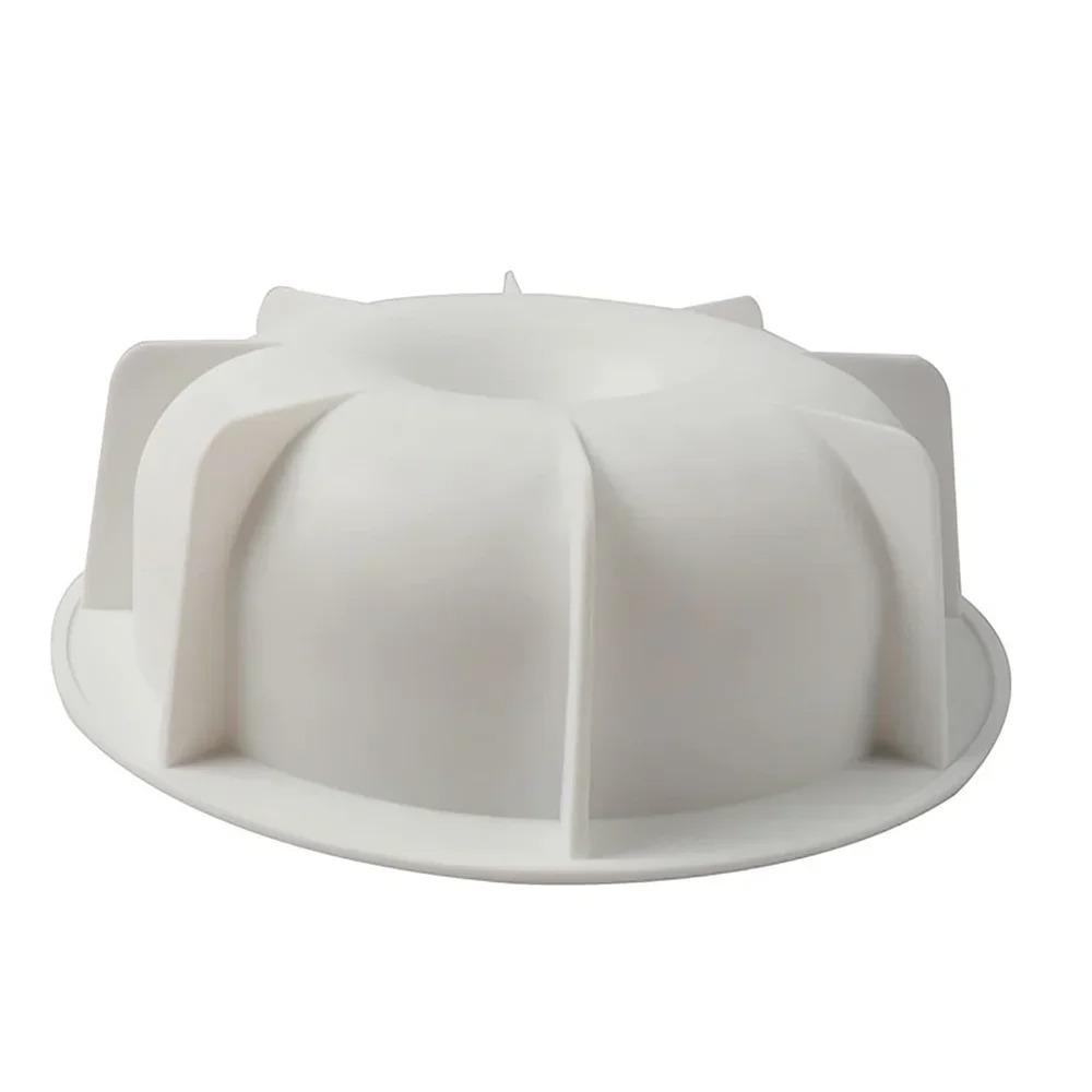 Круглая силиконовая форма Французский десерт Антипригарные формы Сделай сам Форма цветка лотоса для приготовления шоколада, хлеба, мусса, желе Форма для выпечки