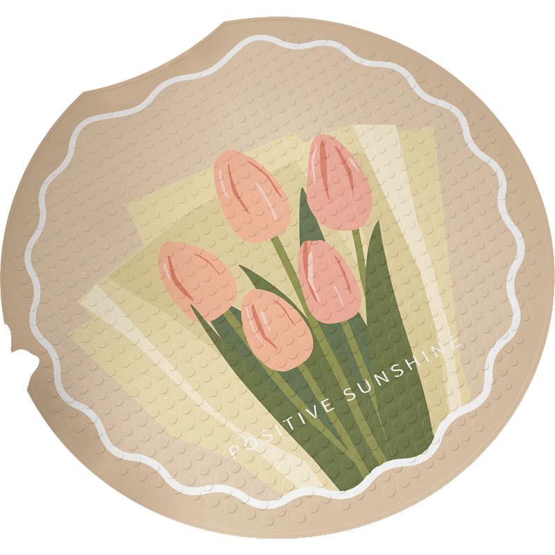 Spezielles Anti-Rutsch-Saugpad für Badezimmer-Fußmatten Rundes Badeschauerraum-Anti-Sturz-Fußpad für ältere Menschen und Kinder