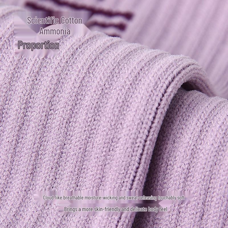 Renaissance Women's Anti-slip Purple Sports Socks - Sweat-absorbing & Breathable for Running, Jump Rope