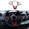 Trim Inner Steering Wheel Border Strip Fit For Benz E-Class W213 Matte Red 19-21
