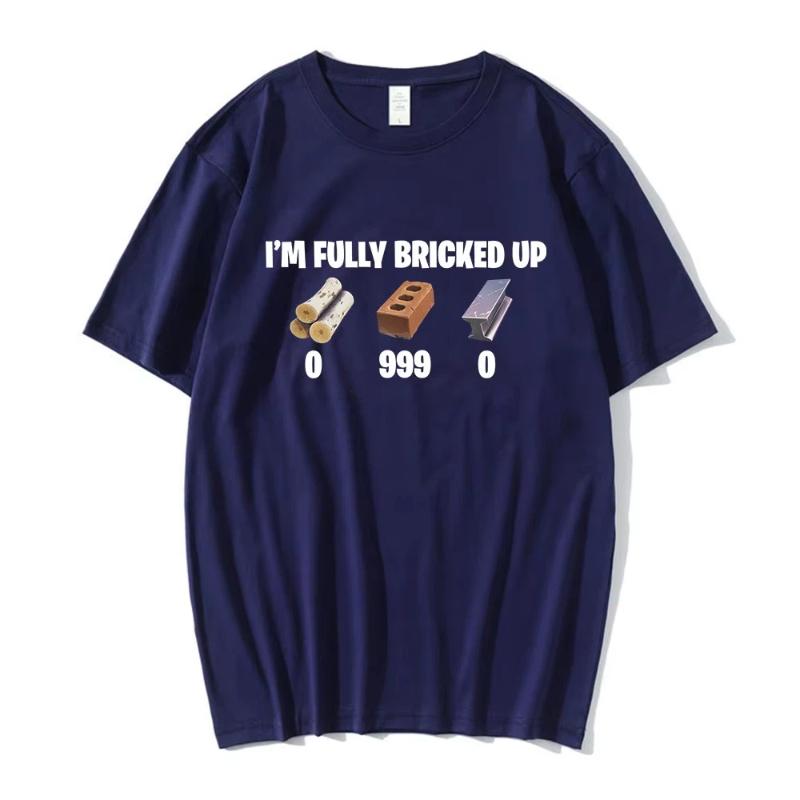 Ich bin komplett kaputt Meme Lustige T-Shirts Herren Kleidung Mode Hip Hop Kurzarm T-Shirts Baumwolle Lässiges T-Shirt Streetwear