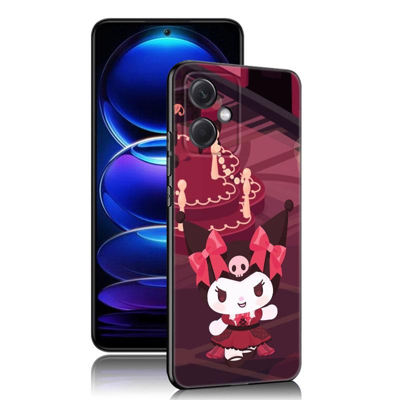 Carina Cover Nera in Silicone Sanrio Kuromi per Telefono Xiaomi Redmi Note 10 11 11S 12 13 4G 8 9 11T Pro 5G Plus 8T 9S 10S 12S