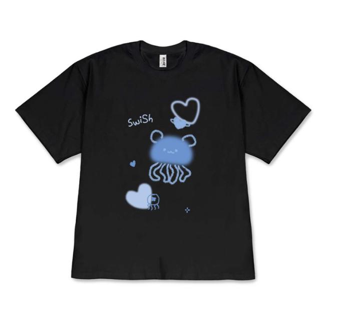 

Cute Funny Jellyfish Cartoon Graphic TShirt for Teen Boys Girls Women Versatile Casual Short Sleeve Novelty Tee Shirt for Youth 3XL