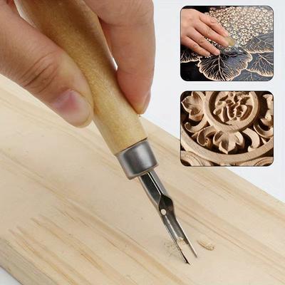 1 Set Printmaking Carving Tools Set with 5 Blade DIY Lino Block Cutting Stamp Carving Tool Accessories Art Sculpture Supplies