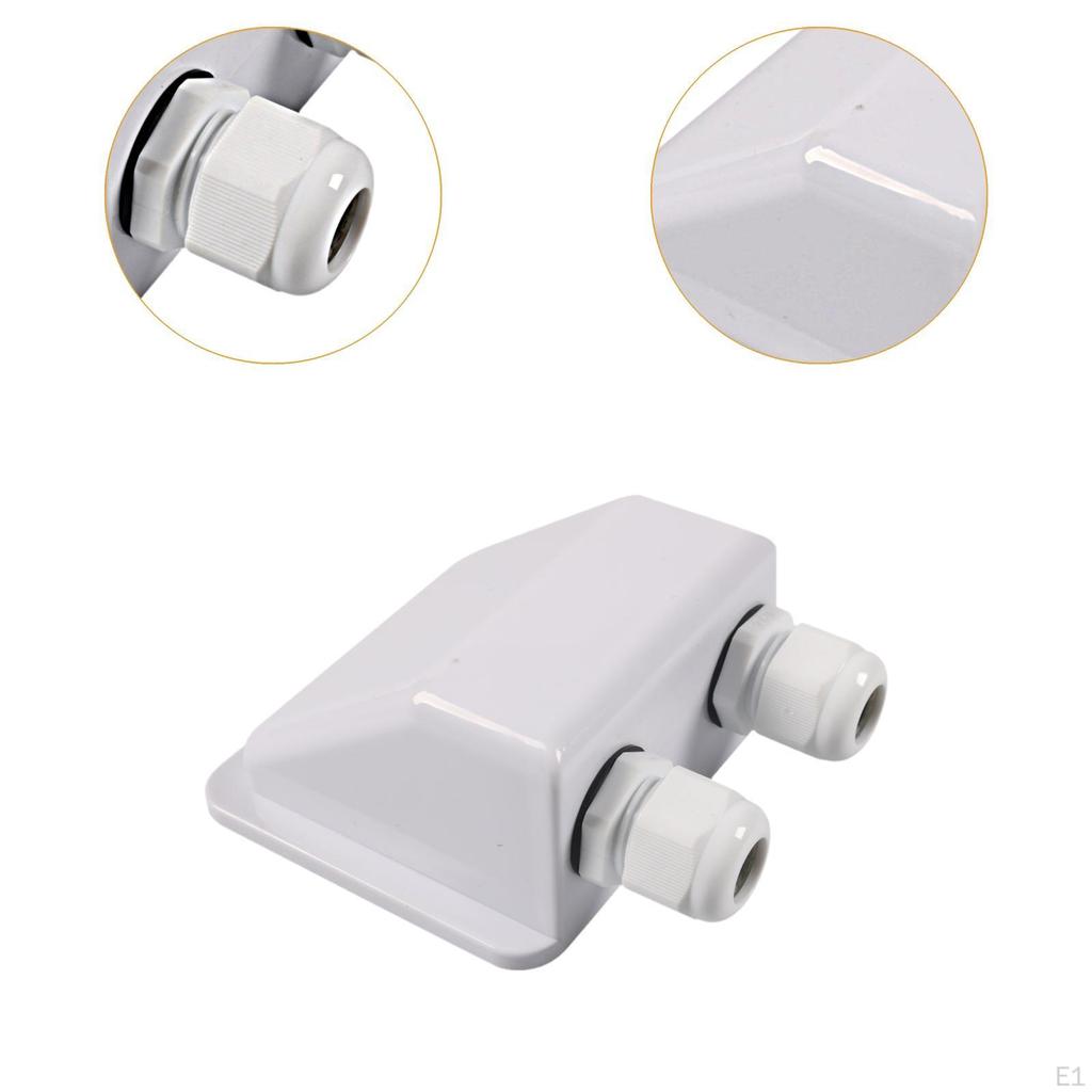 Solar Cable Entry Gland Double Gland,Weather Resistant White,Double