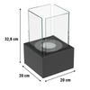 Bioethanol-Tischkamin TANGO1 mit Dekosteinen-Set