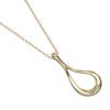 TIFFANY&Co. Open Teardrop Necklace K18 Yellow Gold 2g Women Used