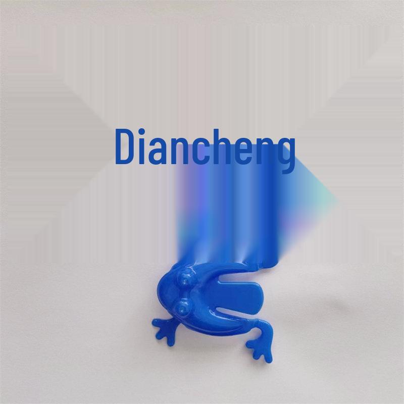 90er-Jahre-Nostalgie: Kleines Hüpfendes Plastikfrosch Spielzeug - Klassischer Retro Hüpfender Frosch für Kinder