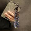 Color Rhinestone Crystal Bead Phone Strap Wrist Chain Mobile Phone Lanyard  Phone Case Accessories