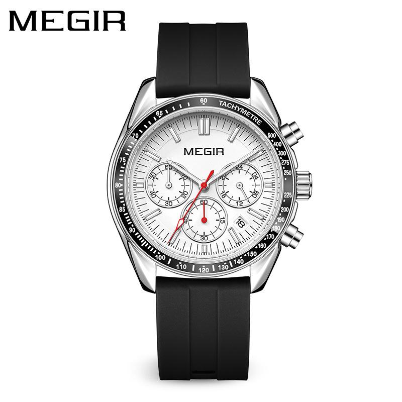 Sports Multi-Function Chronograph Quartz Watch Men S Watch Waterproof Luminous 8105