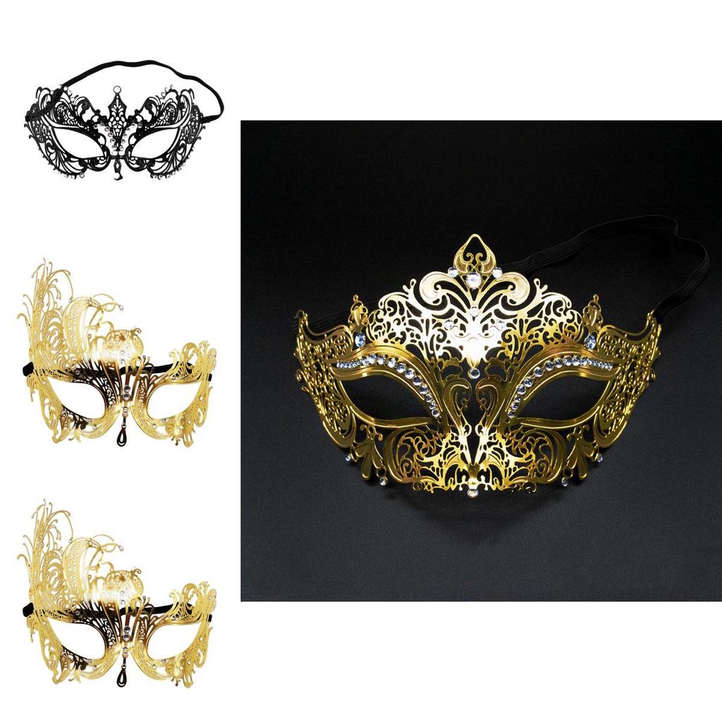Stylish Metal Mask For Costume Parties And Halloween Events Intricate Cutouts