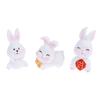 4/6Pcs/Set Cute Cartoon Auspicious Rabbit Micro Landscape Resin Crafts Diy Landscaping Decoration Home Gardening Accessories