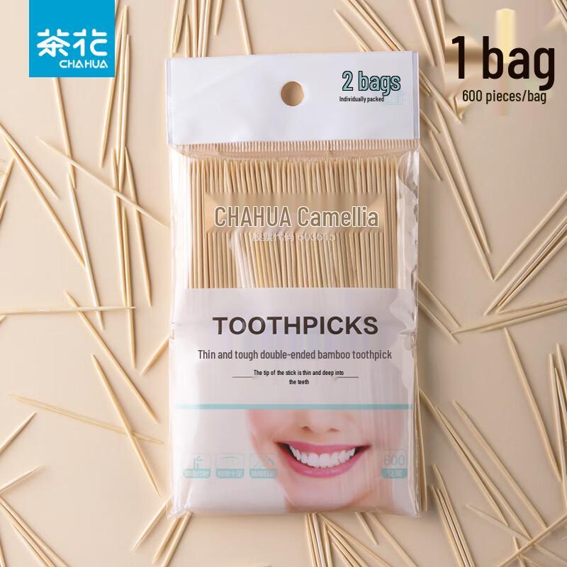 Camellia Double-Headed Bamboo Toothpicks