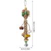 Parakeet Toys For Cage Colorful Seagrass Basket Bird Toy For Large Parrots With Metal Hook Parrot Toys For Large Birds Parrot