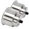 Set of 2 Stainless Steel Cup Drink Suitable for Marine and Includes Stainless Steel Drink Holders for Holders, Holders, Boats, RVs, Campers. Cars.