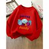 Kids Crewneck Sweatshirt,Cute Candy Pattern Graphic Print,  Spring Autumn Casual Sports