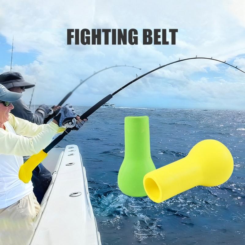 Elastic Handle End Protective Case PU Fishing Rod End Cap Universal Fishing Rod Tail Protector Rod Butt Cushion