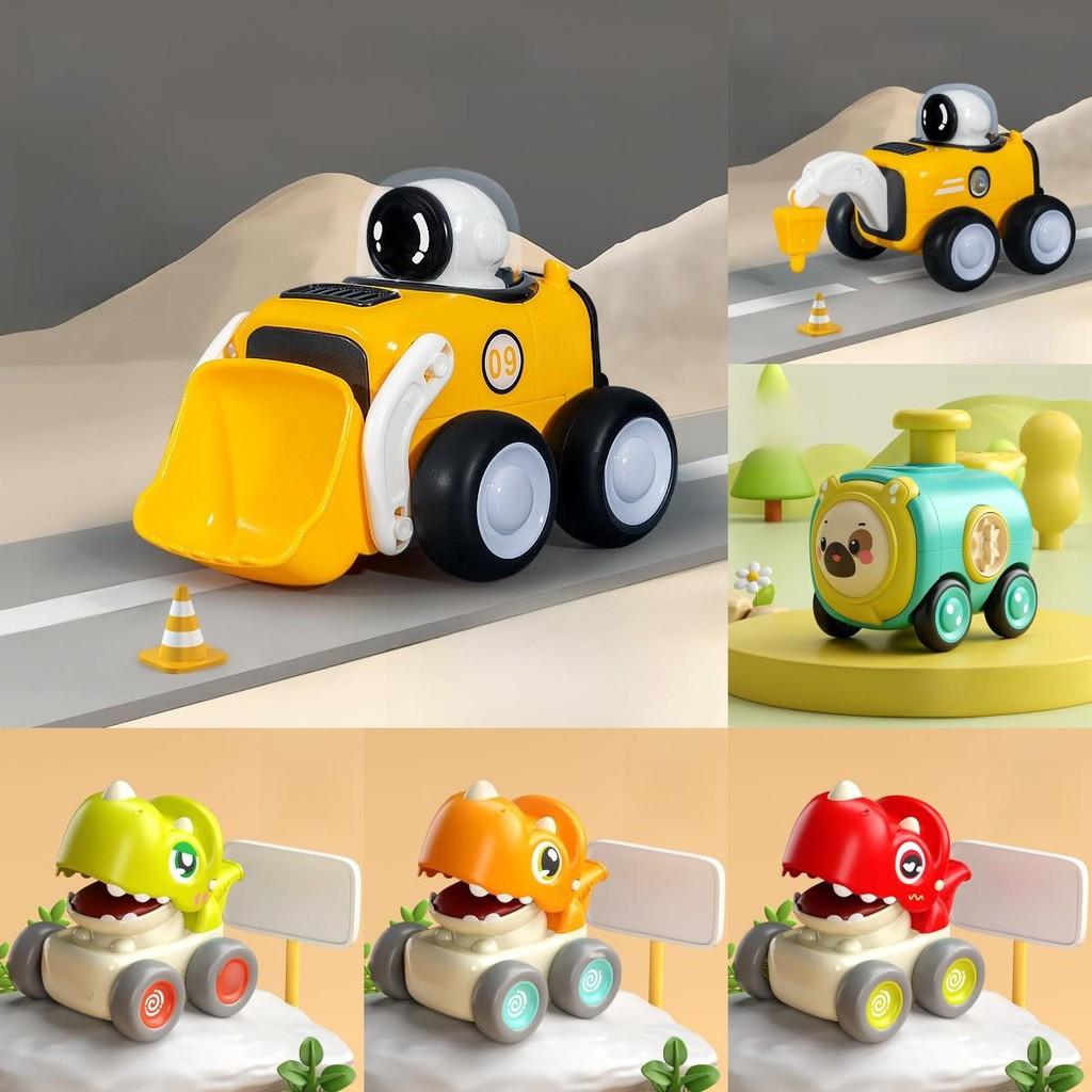 Dinosaur Pressing Whistle Inertia Car With Interactive Play For Kids Ages 3 To 6