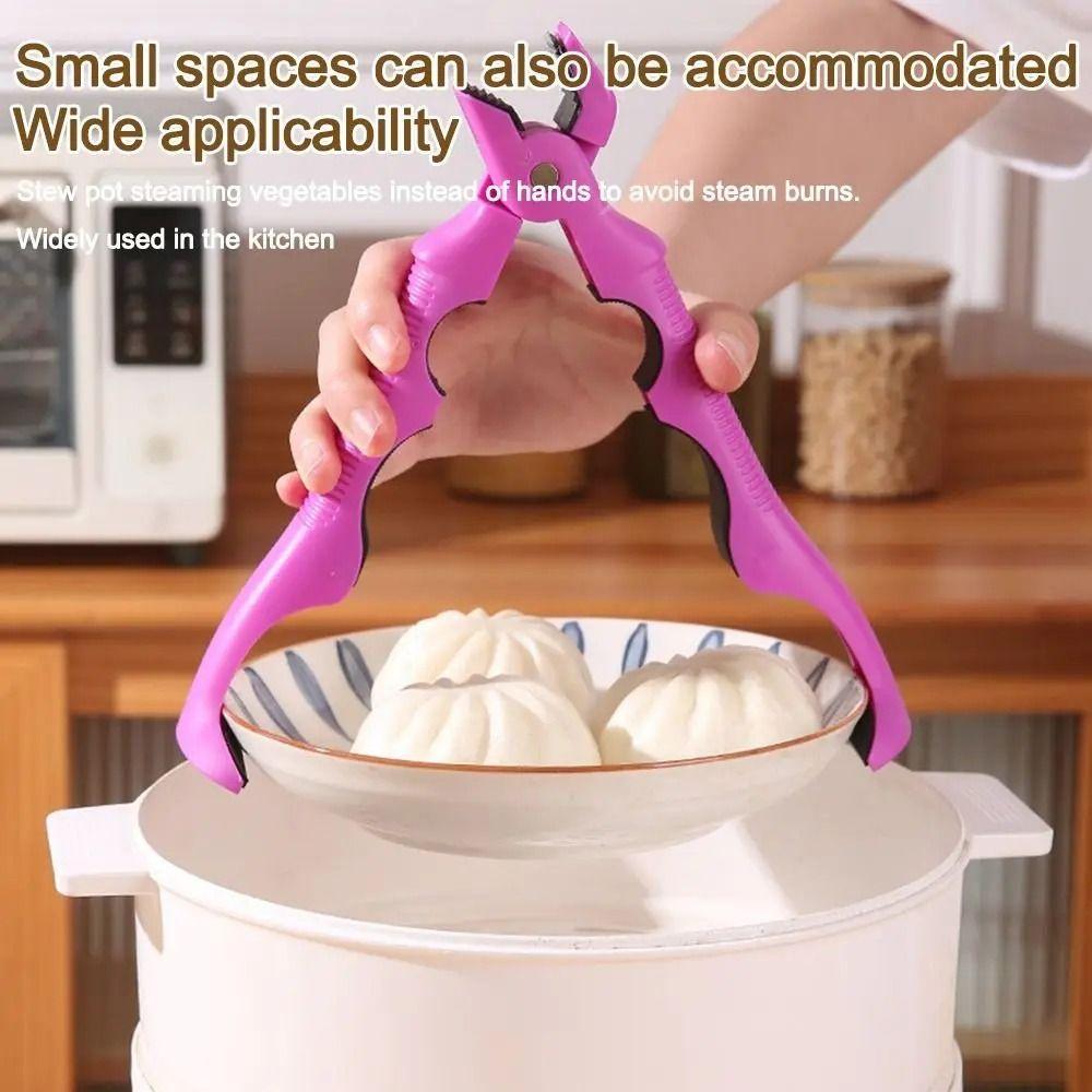3in1 Anti-hot Bowl Plate Clips Silicone Handle Bottle Opener Portable Hot Bowl Gripper  Kitchen Use