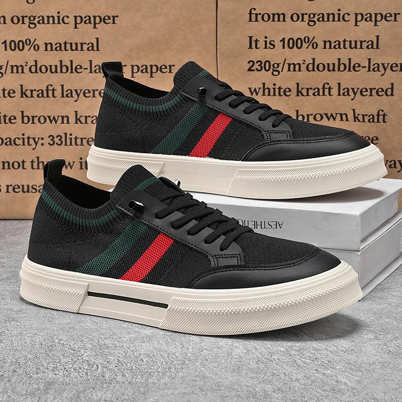 Men Summer Casual Sports Sneakers Breathable SlipOn Mesh Men's Shoes Board Soft Soled Youth Trend Slip Canvas Shoe