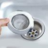Home Bathroom Kitchen Sink Drain Strainer Stainless Steel Mesh Hole Filter