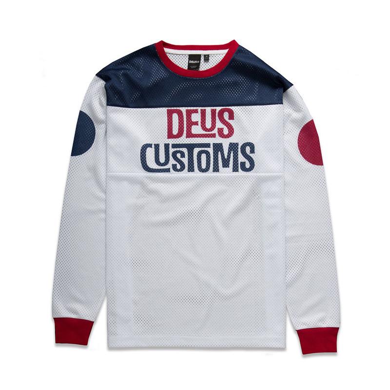DEUS American Retro Quick-drying Breathable Moisture Removal Jersey Sports Outdoor Long-sleeved T-shirt Racing Ruffian Handsome Locomotive Suit