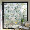 Fleckbeständige Glasfolie Sonnenfänger Statische Fensterfolie, Blume Schmetterling Selbstklebender Aufkleber, Wasserdichter PVC-Aufkleber Abnehmbare Sichtschutzfolie für