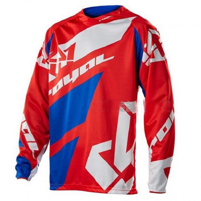 Mens Long Sleeve Mountain Bike Cycling Jersey Quick Dry Off-Road Racing Top Trail Riding