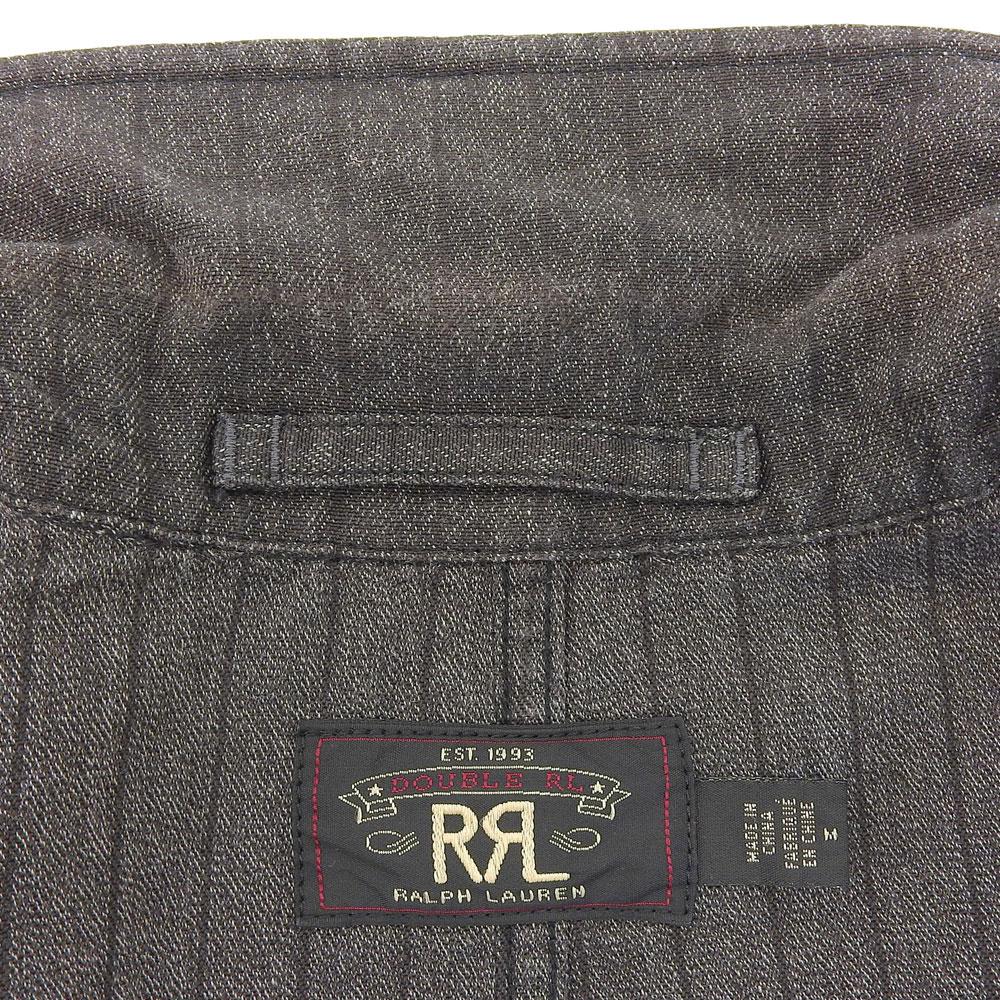 RRL Men's Striped Cotton Tailored Jacket, Charcoal Gray, Size M Jacket M Charcoal grayUsed