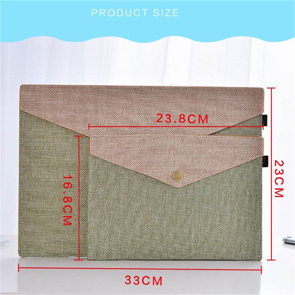 Home Imitation Linen Canvas Document Bag File Folders Folders Organizers File Envelopes File Bags