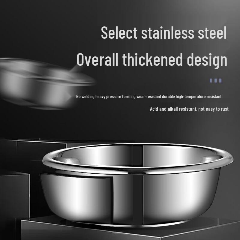 OUGU Verdicktes Mehrzweckbecken aus Edelstahl