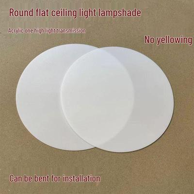 Milky White Round Acrylic Pendant Lampshade with Light Diffuser