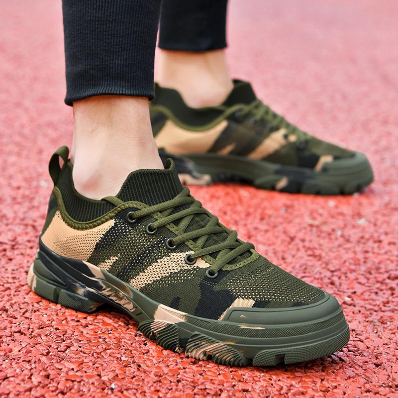 Men's Shoes Camouflage Sports Shoe Breathable Anti Slip Outdoor Hiking Shoes Green Summer 2025 Designer Shoes Train Elegant