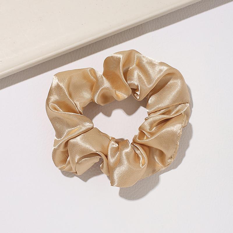 1Pc Satin Large Scrunchies Rubber Bands Hair Ties Elastic Simple Pure Color For Women Girls Scrunchies Hair Tie